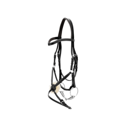 Kreuznasenriemen-Trense Working By Dy'on Schwarz Kreuznasenriemen-Trense Working By Dy'on Schwarz