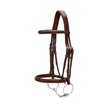Trensenzaum Französisches Reithalfter US Collection by Dy'on Braun Trensenzaum Französisches Reithalfter US Collection by Dy'on Braun