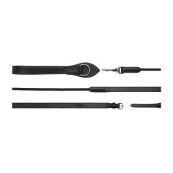 Deutsche Führleinen Leder/Nylon 5/8 New English Collection by Dy'on Schwarz Deutsche Führleinen Leder/Nylon 5/8 New English Collection by Dy'on Schwarz