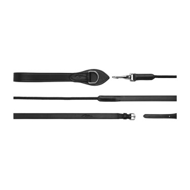 Deutsche Führleinen Leder/Nylon 5/8 New English Collection by Dy'on Schwarz Deutsche Führleinen Leder/Nylon 5/8 New English Collection by Dy'on Schwarz