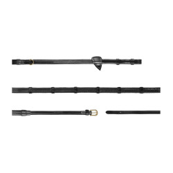 Gummizügel Howlett 1/2 mit 7 Stoppern D Collection by Dy'on Schwarz