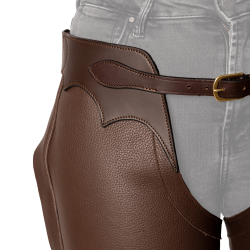 Lange Chaps Leder Dy'on Braun Lange Chaps Leder Dy'on Braun