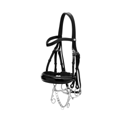 Trense Nasenriemen Groß Lackiert Working By Dy'on Schwarz