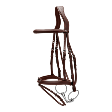 Kombiniertes Reithalfter Bridon Dy'on New English Collection Braun