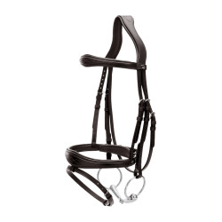 Kombinierte Reithalfter-Trense Anatomisch Dy'on New English Collection Schwarz Kombinierte Reithalfter-Trense Anatomisch Dy'on New English Collection Schwarz