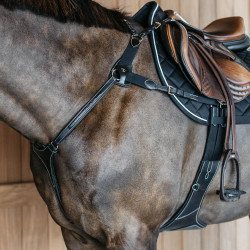 Fünfpunktbrustblatt mit Elastik D Collection Dy'on Schwarz