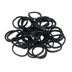 Flechtgummis Covalliero Schwarz