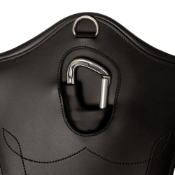 Anatomischer Kurzgurt mit Schnalle Kentucky Schwarz