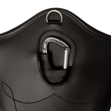 Anatomischer Kurzgurt mit Schnalle Kentucky Schwarz