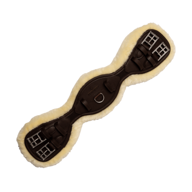 Anatomischer Kurzgurt mit Lammfell Kentucky Braun