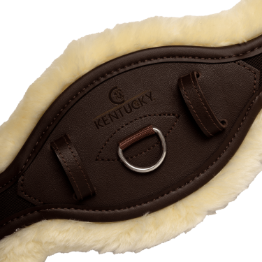 Anatomischer Kurzgurt mit Lammfell Kentucky Braun