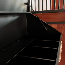 Aluminium-Futterbox Grooming Deluxe by Kentucky mit Rollen Schwarz Aluminium-Futterbox Grooming Deluxe by Kentucky mit Rollen Schwarz