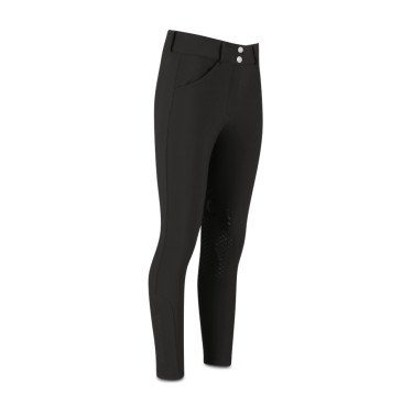 Damen-Reithose Kentucky Miami mit Knie-Grip Schwarz
