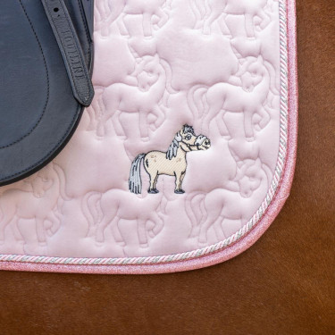 Kentucky Glitzer-Einhorn-Satteldecke Blassrosa Kentucky Glitzer-Einhorn-Satteldecke Blassrosa