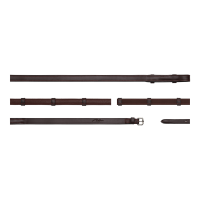 Hunter-Grip-Zügel mit 7 Stoppern 5/8 (Ohne Stopper) Dy'on Braun