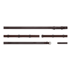 Hunter Grip Zügel mit 7 Stoppern 5/8 (ohne Martingalstopper) Dy'on Braun