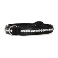 Hundehalsband Equestrian Stockholm mit Strass Schwarz Edition