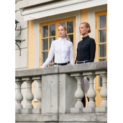 Damen-Langarmhemd Equestrian Stockholm Performance Schwarz