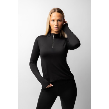Langarm-Funktionsshirt Luminox Horze Damen Schwarz