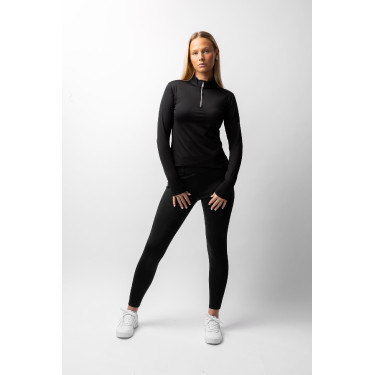 Langarm-Funktionsshirt Luminox Horze Damen Schwarz