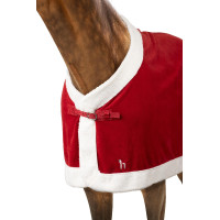 Weihnachtsdecke Horze Rot