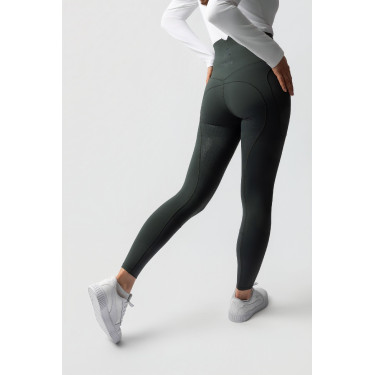 Thermo-Leggings B Vertigo nahtlos mit Vollbesatz Leonora Grün Scarabäus Gr&uuml;n