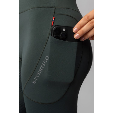 Thermo-Leggings B Vertigo nahtlos mit Vollbesatz Leonora Grün Scarabäus Gr&uuml;n