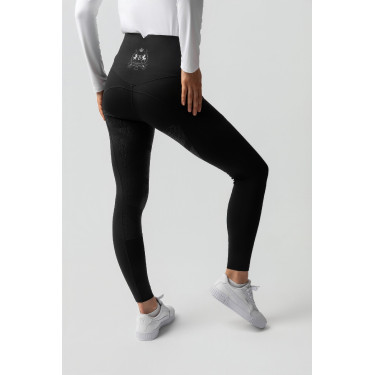 Thermo-Leggings B Vertigo nahtlos mit Vollbesatz Leonora Schwarz Schönheit