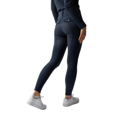 Hybride Thermo-Leggings Horze Anya Full Grip Blaubeere