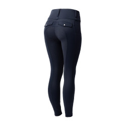 Hybride Thermo-Leggings Horze Anya Full Grip Blaubeere