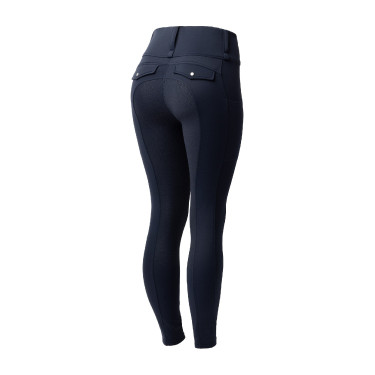 Hybride Thermo-Leggings Horze Anya Full Grip Blaubeere