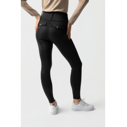 Hybride Thermo-Leggings Horze Anya Full Grip Schwarz Hybride Thermo-Leggings Horze Anya Full Grip Schwarz