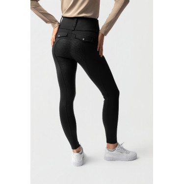 Hybride Thermo-Leggings Horze Anya Full Grip Schwarz Hybride Thermo-Leggings Horze Anya Full Grip Schwarz