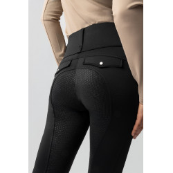 Hybride Thermo-Leggings Horze Anya Full Grip Schwarz Hybride Thermo-Leggings Horze Anya Full Grip Schwarz