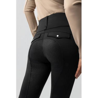 Hybride Thermo-Leggings Horze Anya Full Grip Schwarz Hybride Thermo-Leggings Horze Anya Full Grip Schwarz