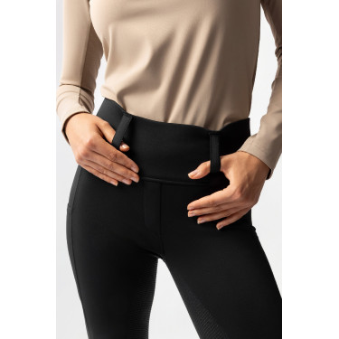 Hybride Thermo-Leggings Horze Anya Full Grip Schwarz Hybride Thermo-Leggings Horze Anya Full Grip Schwarz