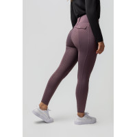 Hybride Thermo-Leggings Horze Anya Full Grip Violetter Silex Lila