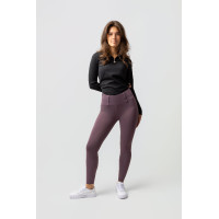 Hybride Thermo-Leggings Horze Anya Full Grip Violetter Silex Lila