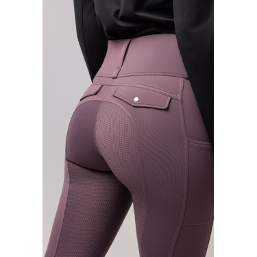 Hybride Thermo-Leggings Horze Anya Full Grip Violetter Silex Lila Hybride Thermo-Leggings Horze Anya Full Grip Violetter Silex Lila