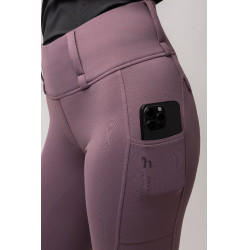 Hybride Thermo-Leggings Horze Anya Full Grip Violetter Silex Lila Hybride Thermo-Leggings Horze Anya Full Grip Violetter Silex Lila