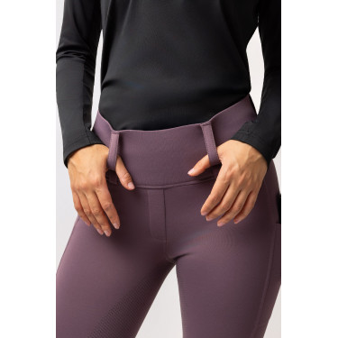 Hybride Thermo-Leggings Horze Anya Full Grip Violetter Silex Lila Hybride Thermo-Leggings Horze Anya Full Grip Violetter Silex Lila