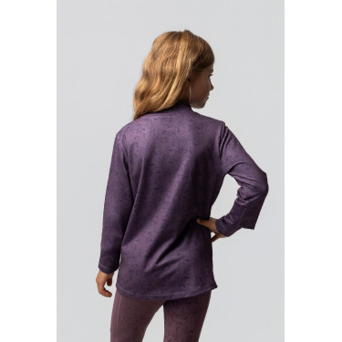 Trainings-T-Shirt Pegasus Kinder Horze Feuerstein Grau