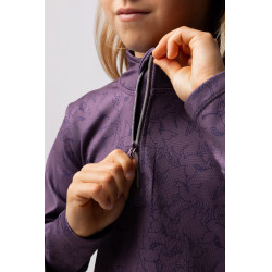 Trainings-T-Shirt Pegasus Kinder Horze Feuerstein Grau