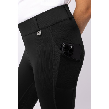 Reitleggings Horze Dea Kinder Schwarz