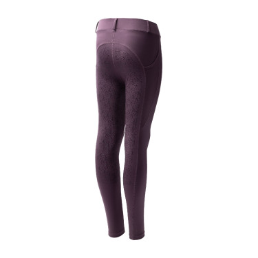 Reitleggings Horze Dea Kinder Schwarze Pflaume Lila