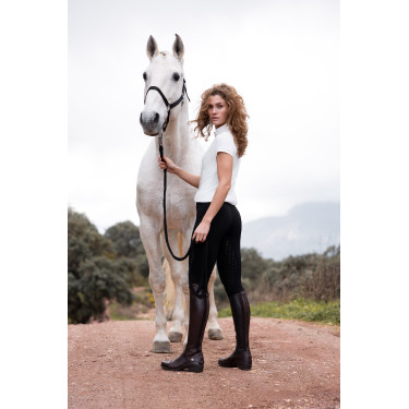 Scrunch Strumpfhose Horze Nessa Full Grip nahtlos Schwarz