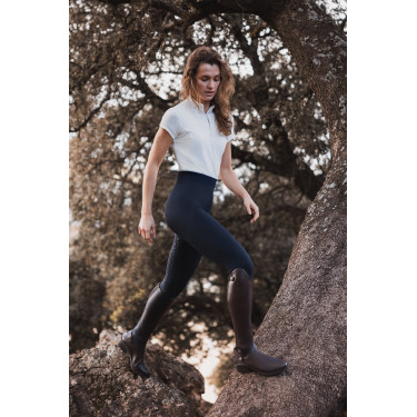 Scrunch Strumpfhose Horze Nessa Full Grip nahtlos Öffnung Marineblau