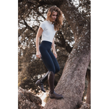 Scrunch Strumpfhose Horze Nessa Full Grip nahtlos Öffnung Marineblau