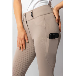 Reithose Horze Evelyn Vollbesatz Damen Einfache Trense Beige