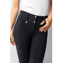 Damen-Vollbesatzreithose Horze Grand Prix Pro Dunkelmarine Blau